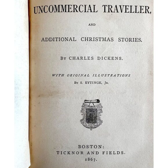 Charles Dickens Works Illustrated 1867 Victorian 1st Edition Authorized HC E54 - Picture 5 of 11
